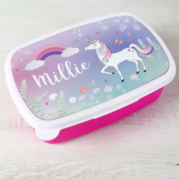 Personalized Unicorn Lunch Box